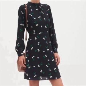 BANANA REPUBLIC FACTORY SIZE 2P CHERRY NOVELTY DRESS